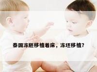 泰国冻胚移植着床，冻坯移植？